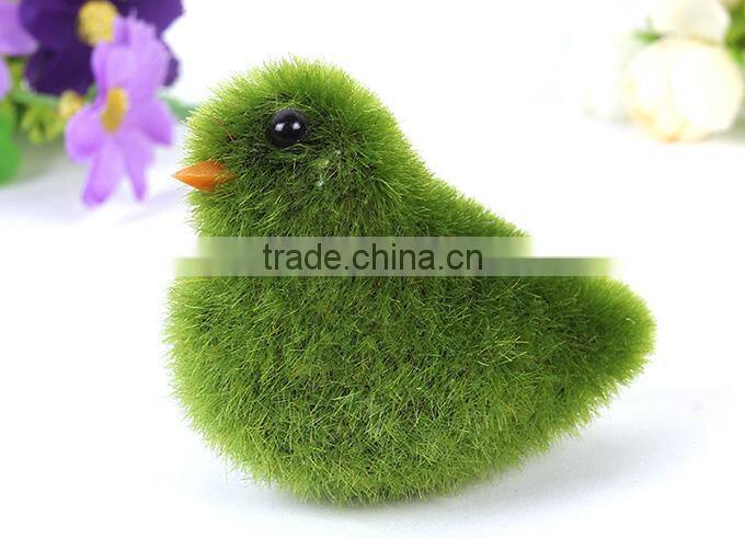 Artificial small lovely flocking chickens creative potted decorations