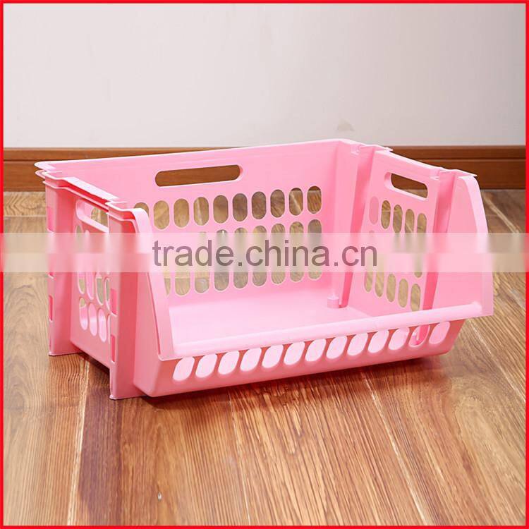 Plastic Single Stacking Stackers Storage Baskets Veg Rack Vegetable