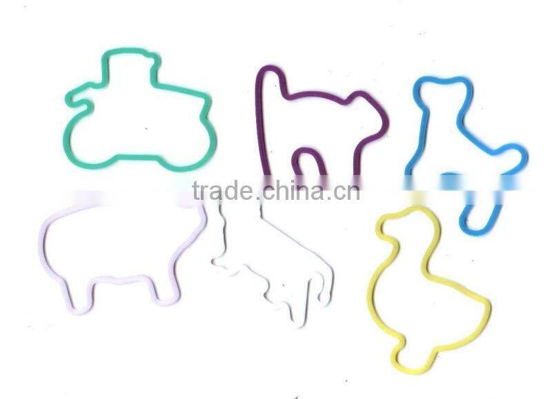 Fashion Custom colorful Silicon rubber elastic bands