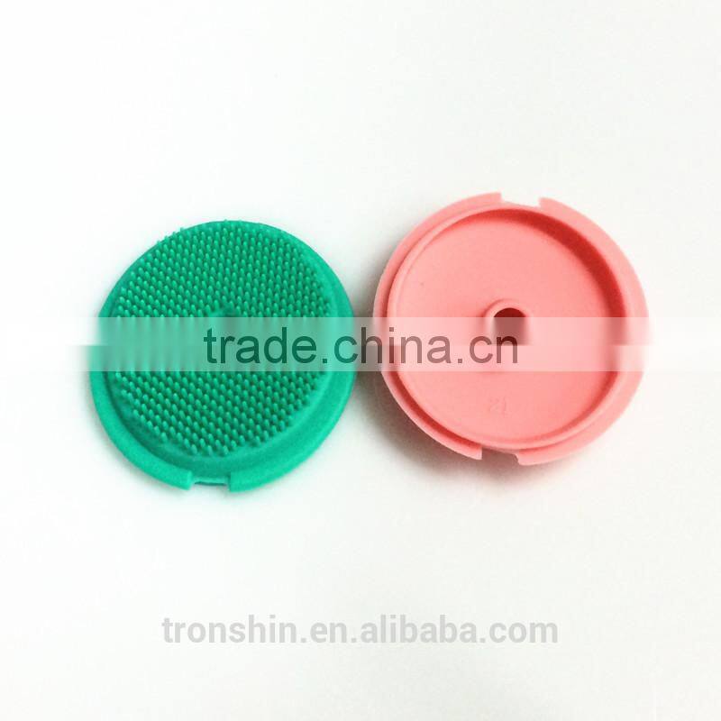 Customized facial beauty deep cleaning brush head made by food grade silicone material