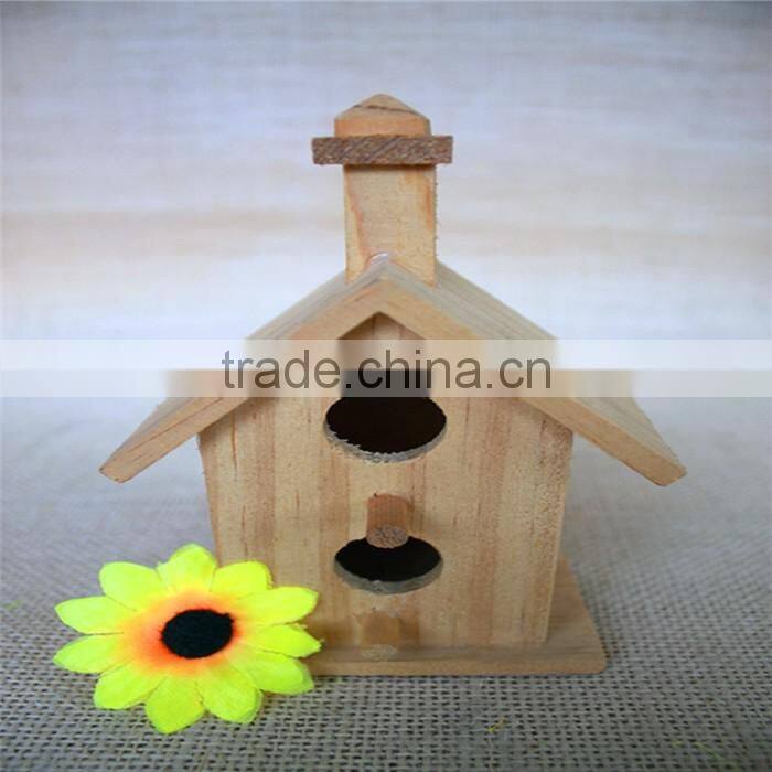 Houseshaped bird nest wood bird nest wood swallow bird nest for double round wood window