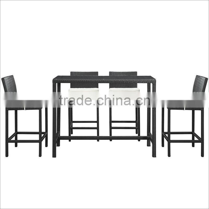 2017 Sigma trade assurance all weather small pe rattan outdoor modern bar furniture
