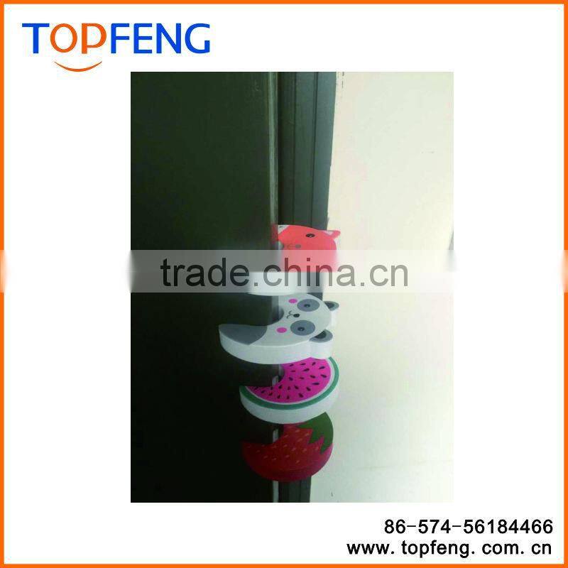 Child Safety No Finger Pinch Foam Door Stopper, Baby Cushiony Finger Hand Safety, Curve Shaped Door Stop Set Of 4