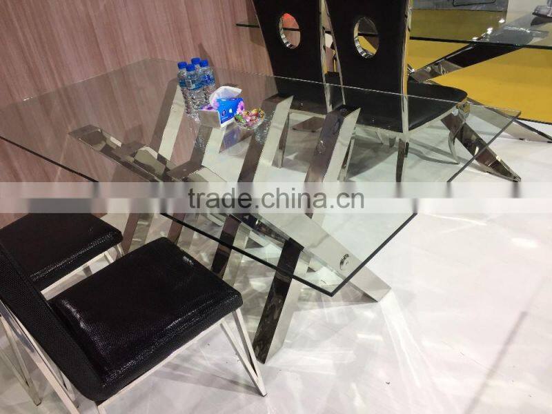 12mm tempered glass dining table