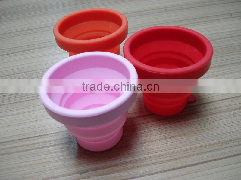 Dongguan mingsheng FDA/LFGB grade silicone folding cup