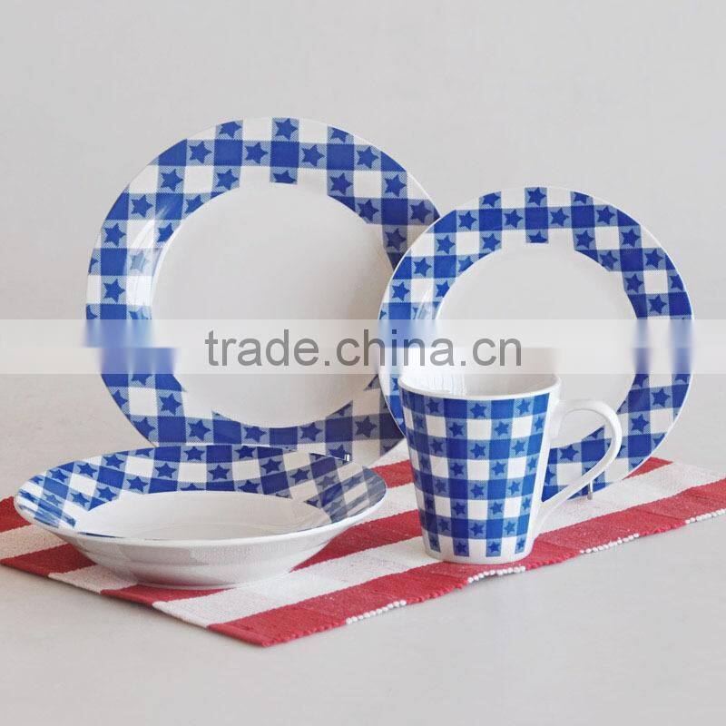 round shape porcelain dessert plate