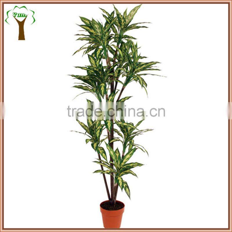 artificial variegated plant for indoor decoration