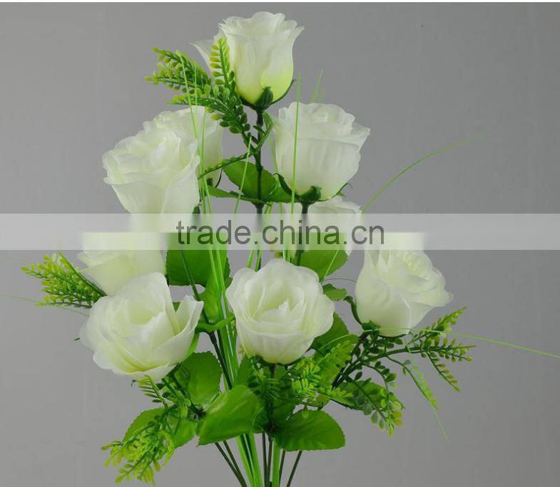 plastic flower bouquet wedding silk rose flower bouquet