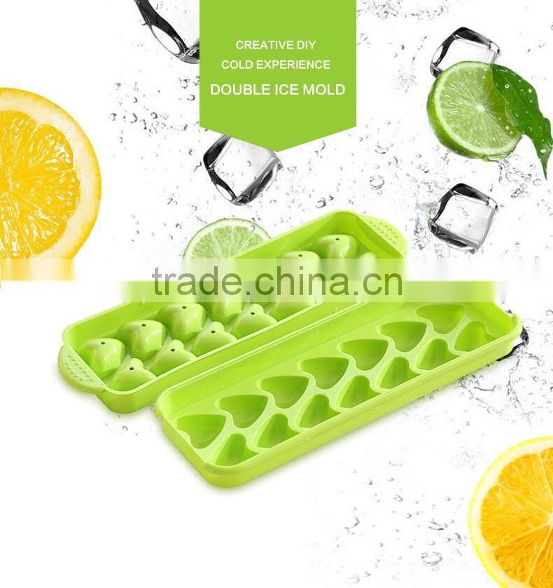 SGS Plastic ice cream mold and ice heart ball maker mold for wine or juice