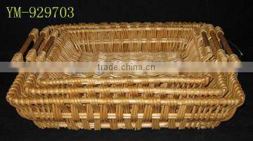 Rectangular Wicker Tray with Handle