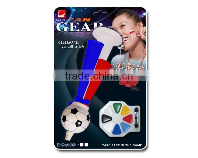 2016 Euro Cup fans football horn with face paint set/ fan gears / soccer fans noise maker kit