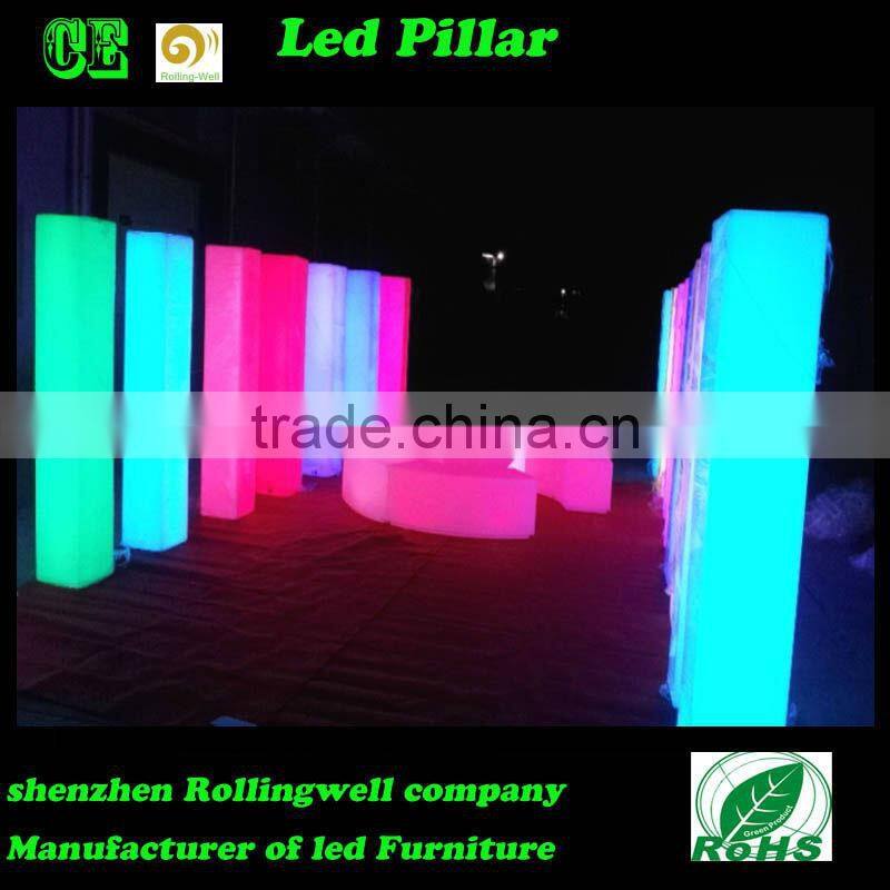 square pillar design / decorative LED lighting pillar for sale / roman square pillar design