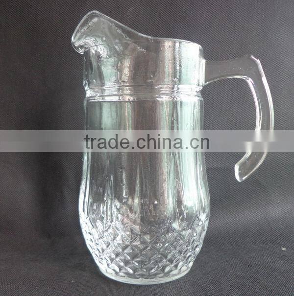 High quality glass coffee pot glass tea jug fusing glass hot pot with handle