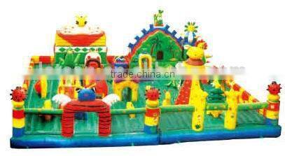 HOT!!! New design and arrival commercial inflatable bouncer with slide