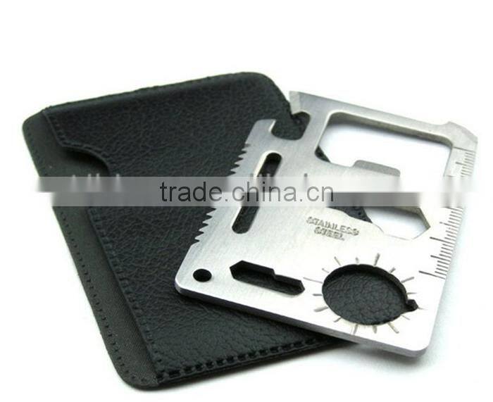 Wholesale Stainless Steel Emergency Survival Multifunction Credit Card Knife
