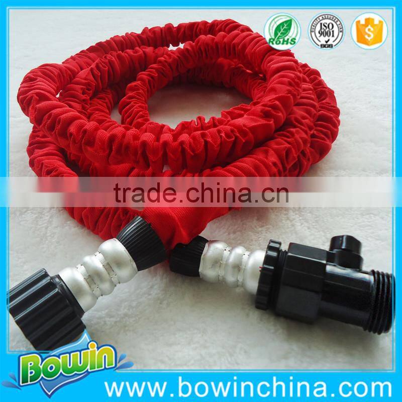 Red Color magic garden hose with Aluninum connector