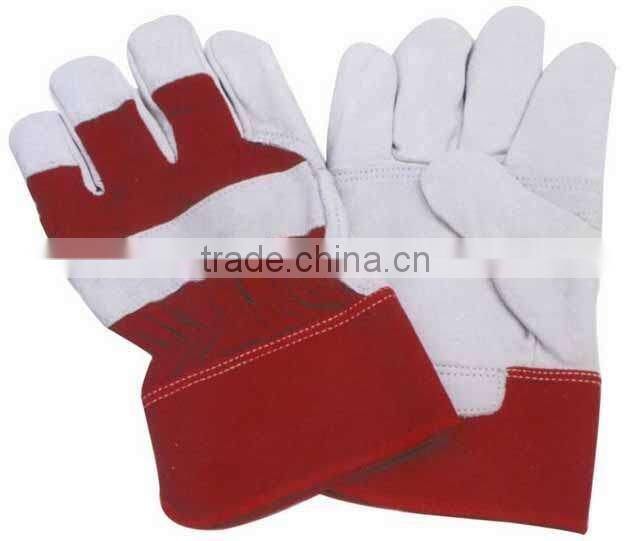 Palm Protection Cowsplit Leather Labor Gloves