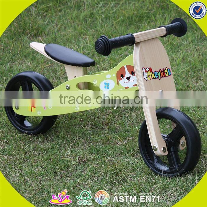 2017 New design wooden balance bike toy children wooden balance bike toy baby wooden balance bike toy W16C098