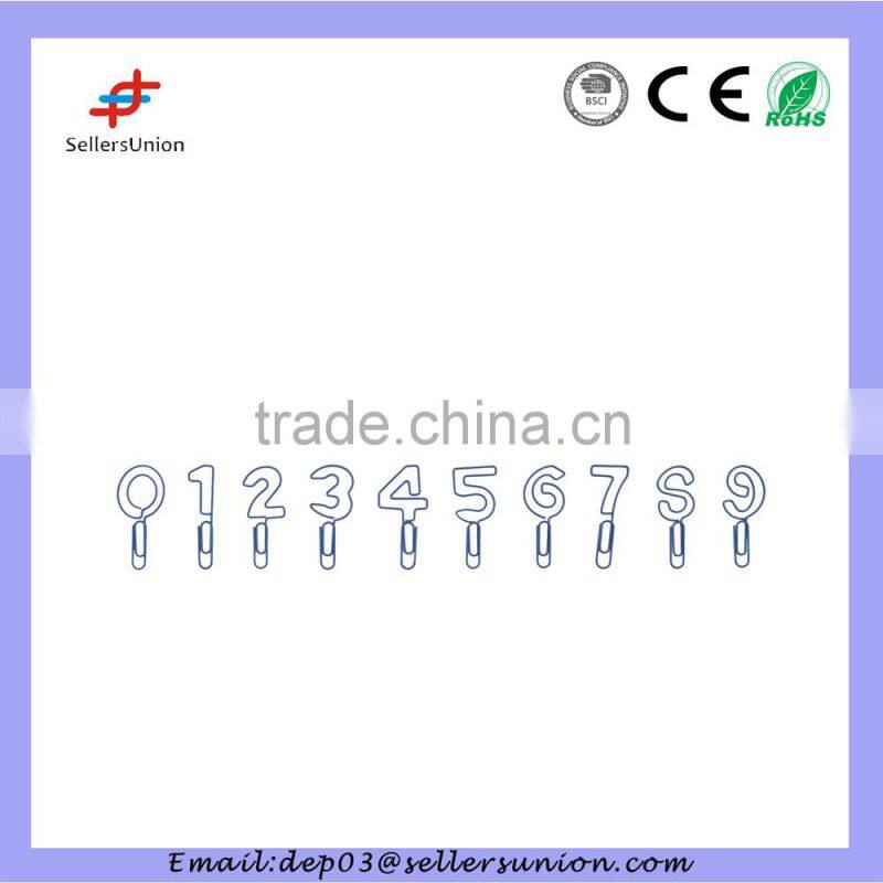 Promotional Gifts Stationery Supplies Funny Number Paper Clips