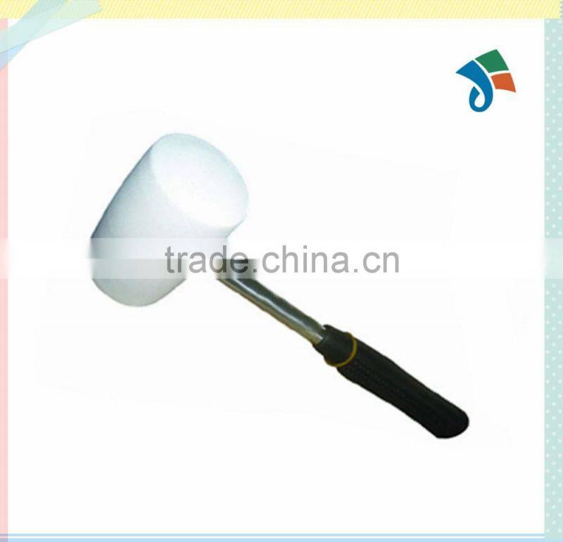 Steel tube handle dead blow Rubber hammer mallet