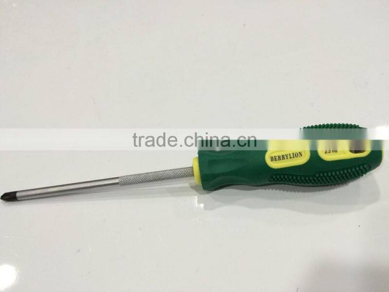 BERRYLION dual color falt head 4 inches screwdriver with anti slip handle