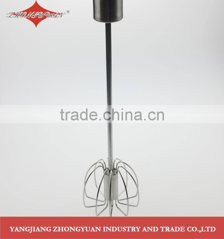 Wholesales Hand Held rotary Manual Egg Beater 14 inch Stainless Steel Mini Egg Whisks