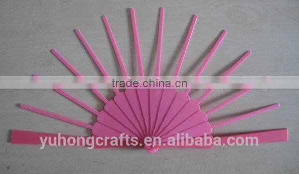 Promotional hand plastic fan frame