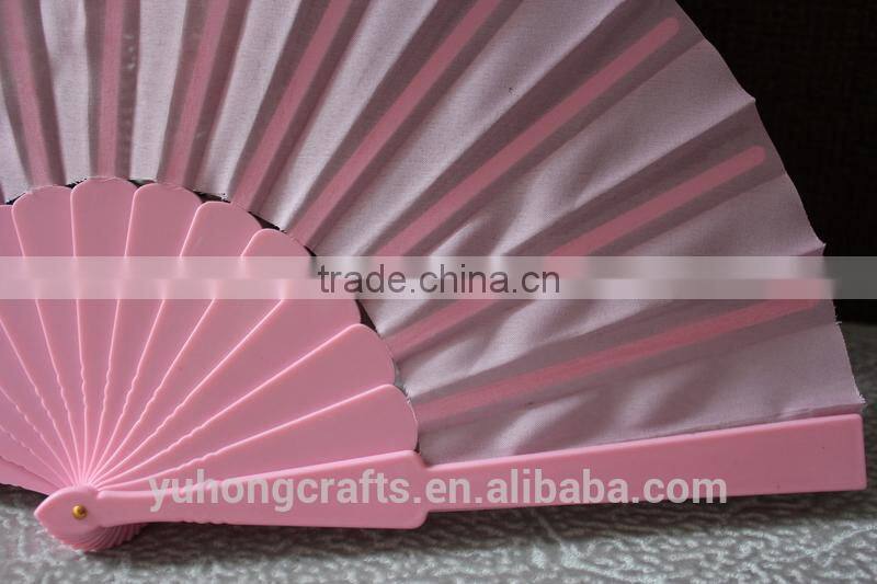 Plastic hand fan for advertisement gift