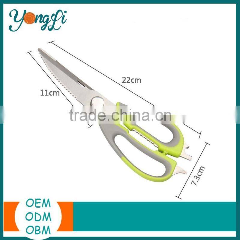 Utensils with Magnetic Holder Multifunction Stainless Steel Fish Cutting Scissors