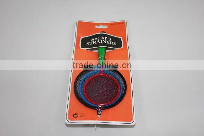 3PC COLORFUL OIL STRAINER