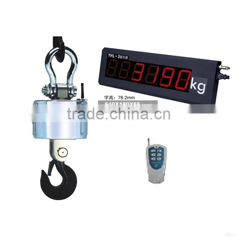 5 ton OCS-SW wireless digital weighing crane scale with printer