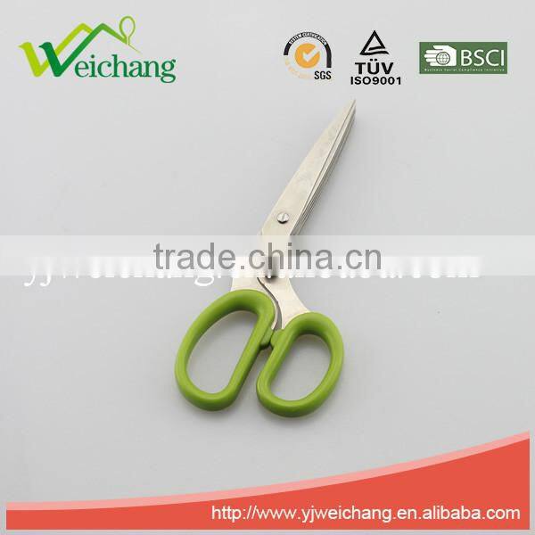 WCM34 premium Soft grip Stainless Steel Precision 5 LAYER BLADES SCISSOR New Design