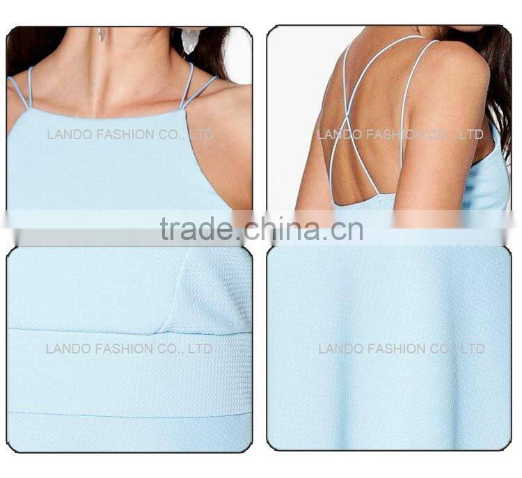 2016 New arrival beautiful lady designer solid color one-piece short dress stitching designs