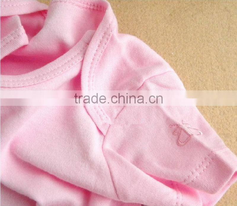 100% cotton short sleeves baby rompers blank