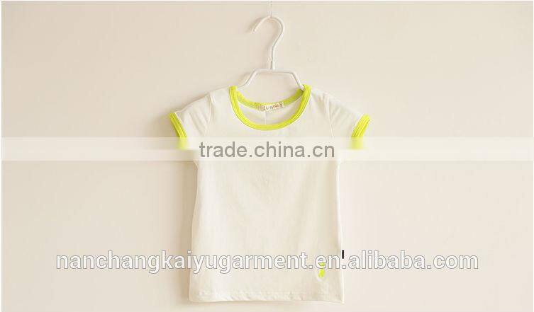 High quality wholesale cheapest Kids blank 100% cotton T shirt