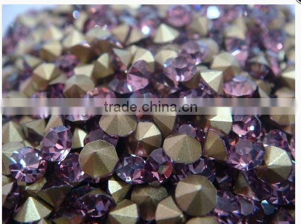 crystal chaton diamond gems for earring accessories