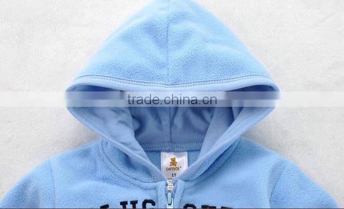 2016 cute animals pattern 100% polyester 360g polar fleece kids coat for girls