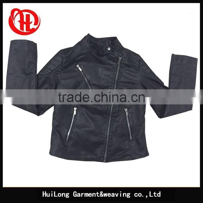 New Autumn short jackets coats pu black women leather jackets