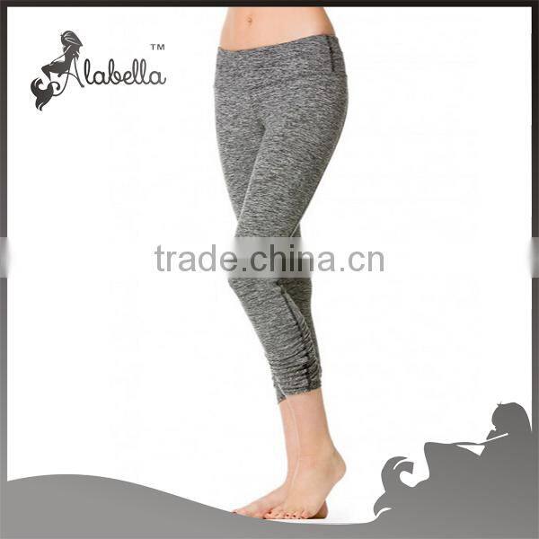 Dry fit breathable supplex sports yoga pants capri