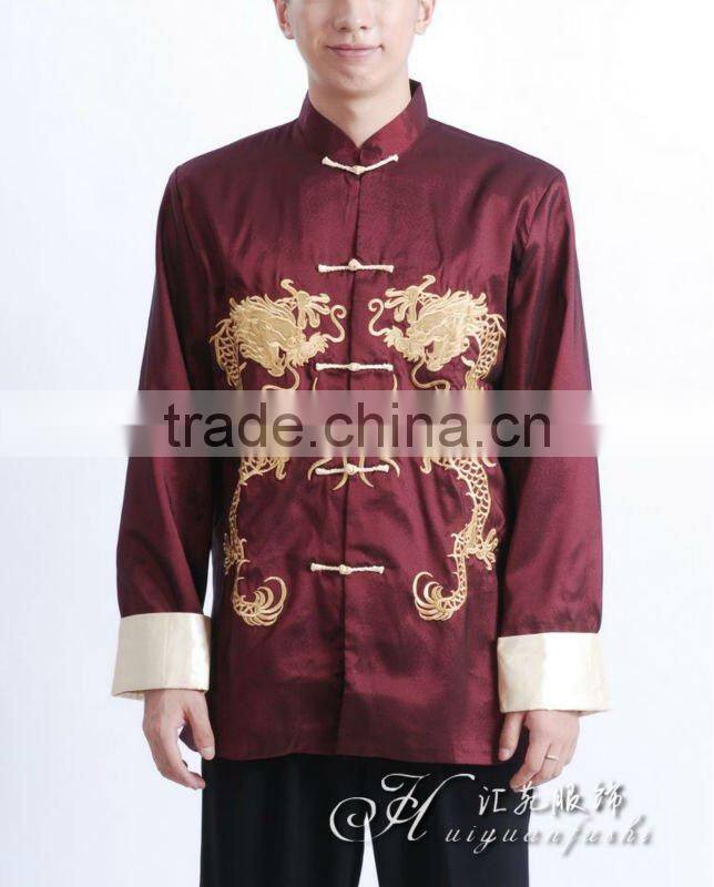 wine color long sleeve garment
