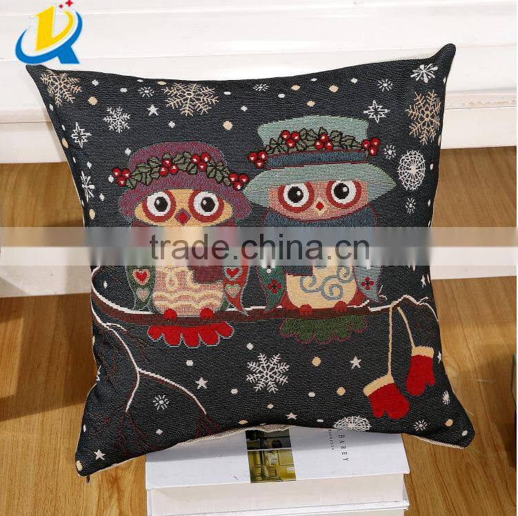 wholesale cotton owl cushions cushion covers tapestry pillows