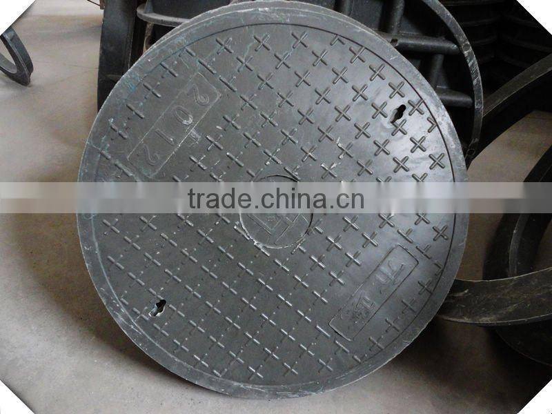 square fiber manhole cover with frame