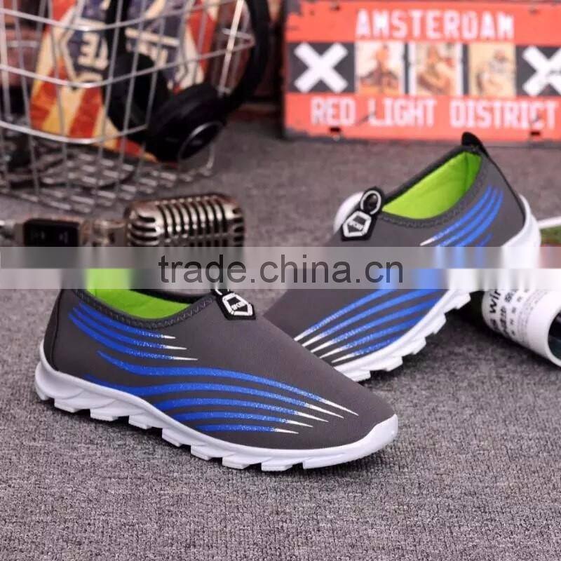 Fancy breathable slip on shoes men casual comfortable