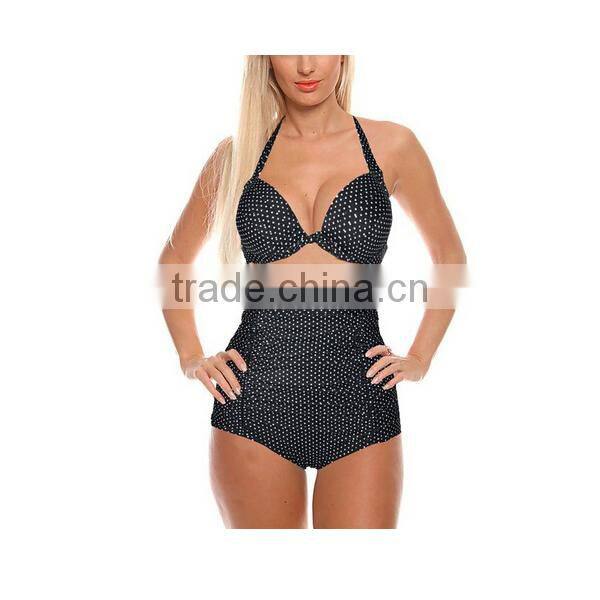 Hot Sexy High Waist Dot Sling Woman Swimwear