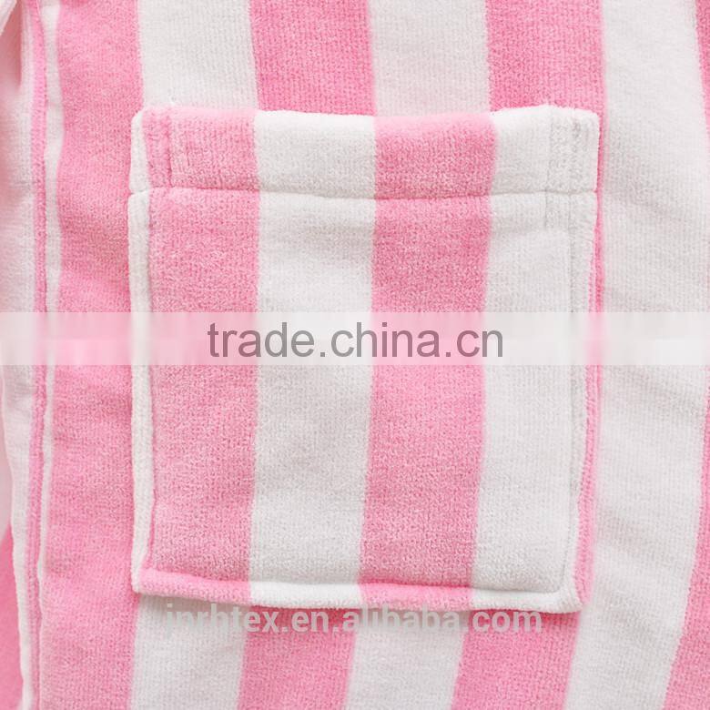 Kids and baby products cotton velour cloth stripe bathrobes wholesale