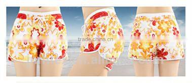 100 cotton custom printed women beach shorts