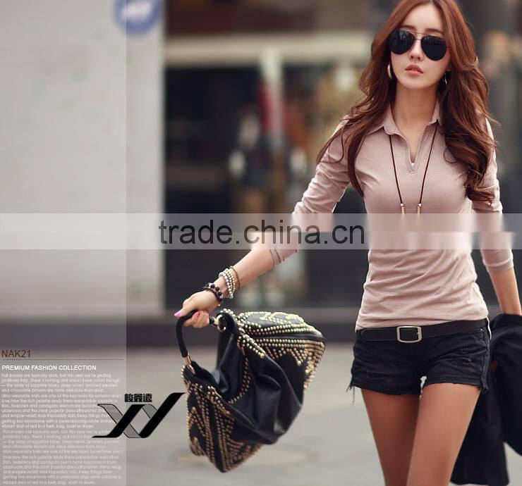 Womens Girl fashion Polo tshirt