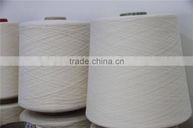 2017 cheap price T/C 65/35 40s combed polyester blended yarn for knitting