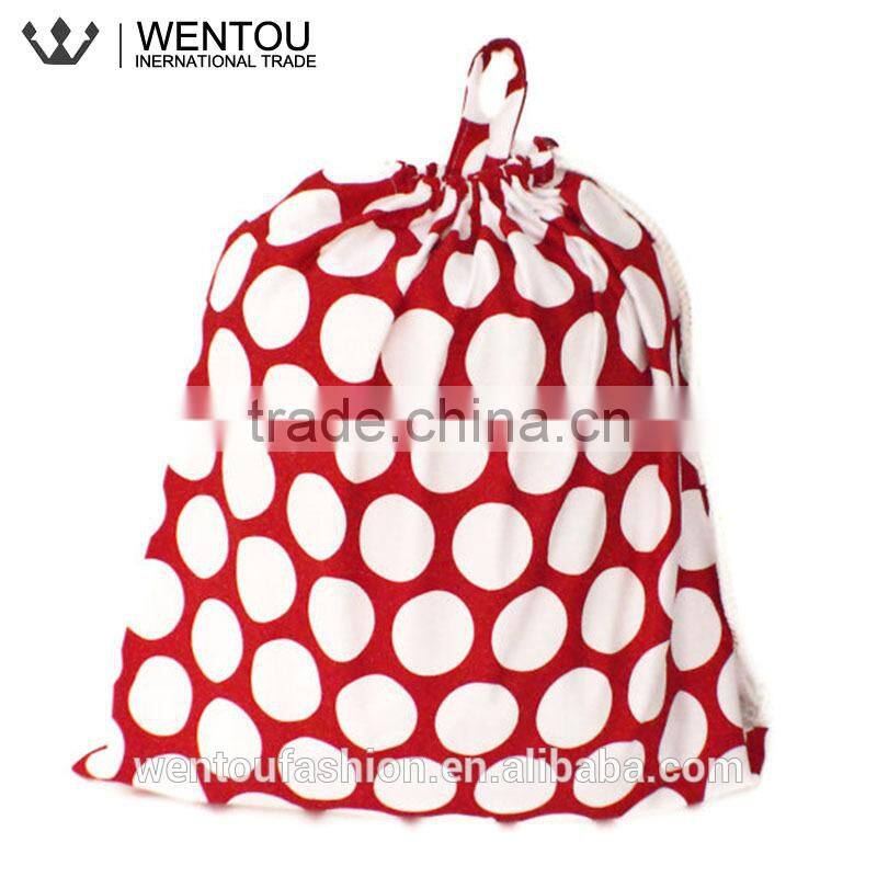 Wholesale Chevron Polka Dot Laundry Tote With Drawstring