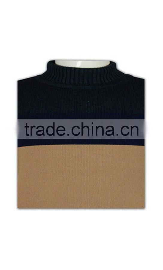 ISO9001/BSCI Manufature OEM Service 100%cotton mens high collar sweaters
